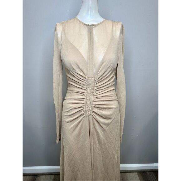 Proenza Schouler Kerstin Ruched Crepe Jersey Midi-Dress US 0 $1590 - Picture 6 of 11